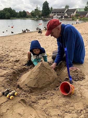 Neil Fowler with grandson