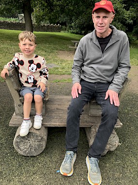 Neil Fowler with grandson