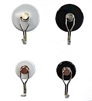 Ferrite Shallow Pot Magnets (Zinc Plated)